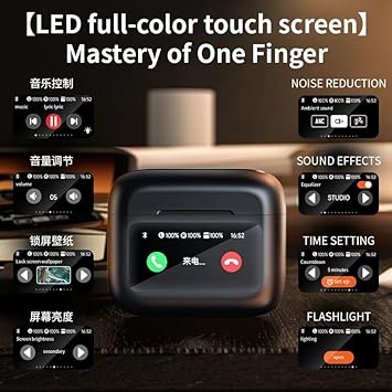 Wireless Earbuds With Touch Screen