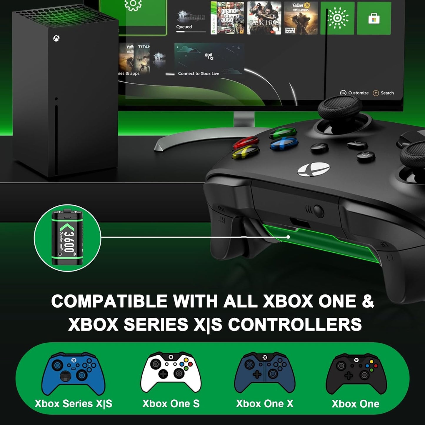 Rechargeable Xbox Series Battery