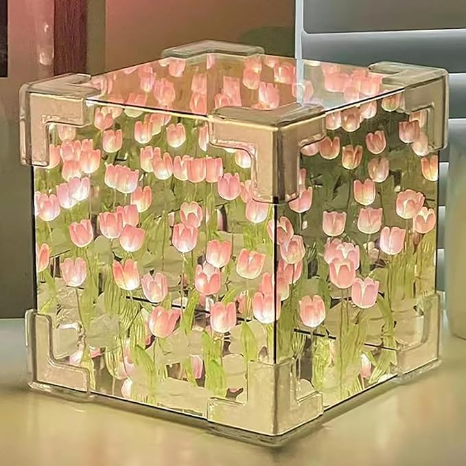 Tulip Mirror Cube Lamp