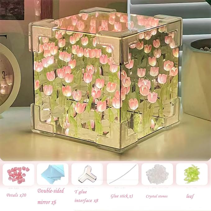 Tulip Mirror Cube Lamp