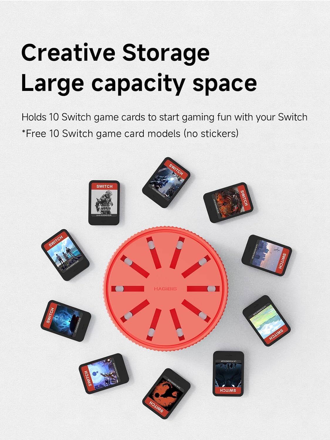 Switch Rotating Game Card Case