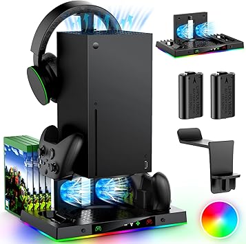 Cooling Fan Stand&Charging Station For Xbox Series X