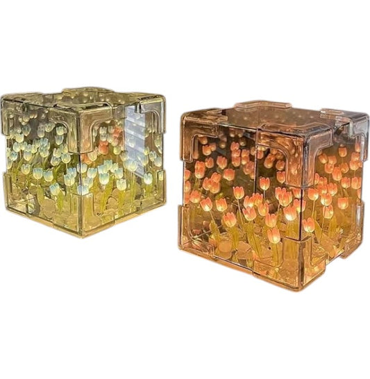 Tulip Mirror Cube Lamp